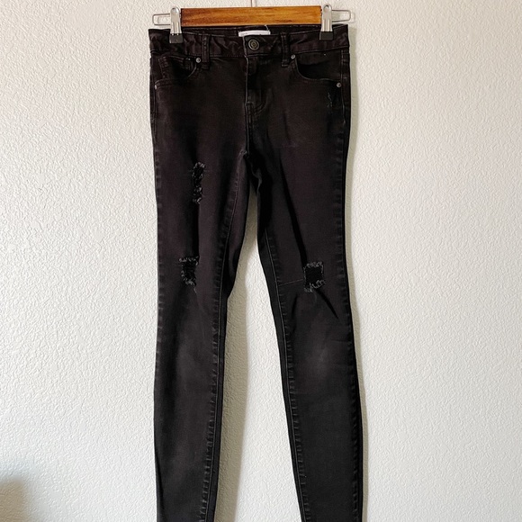 RSQ || Ibiza Skinny Black Distressed Jeans - Picture 2 of 7